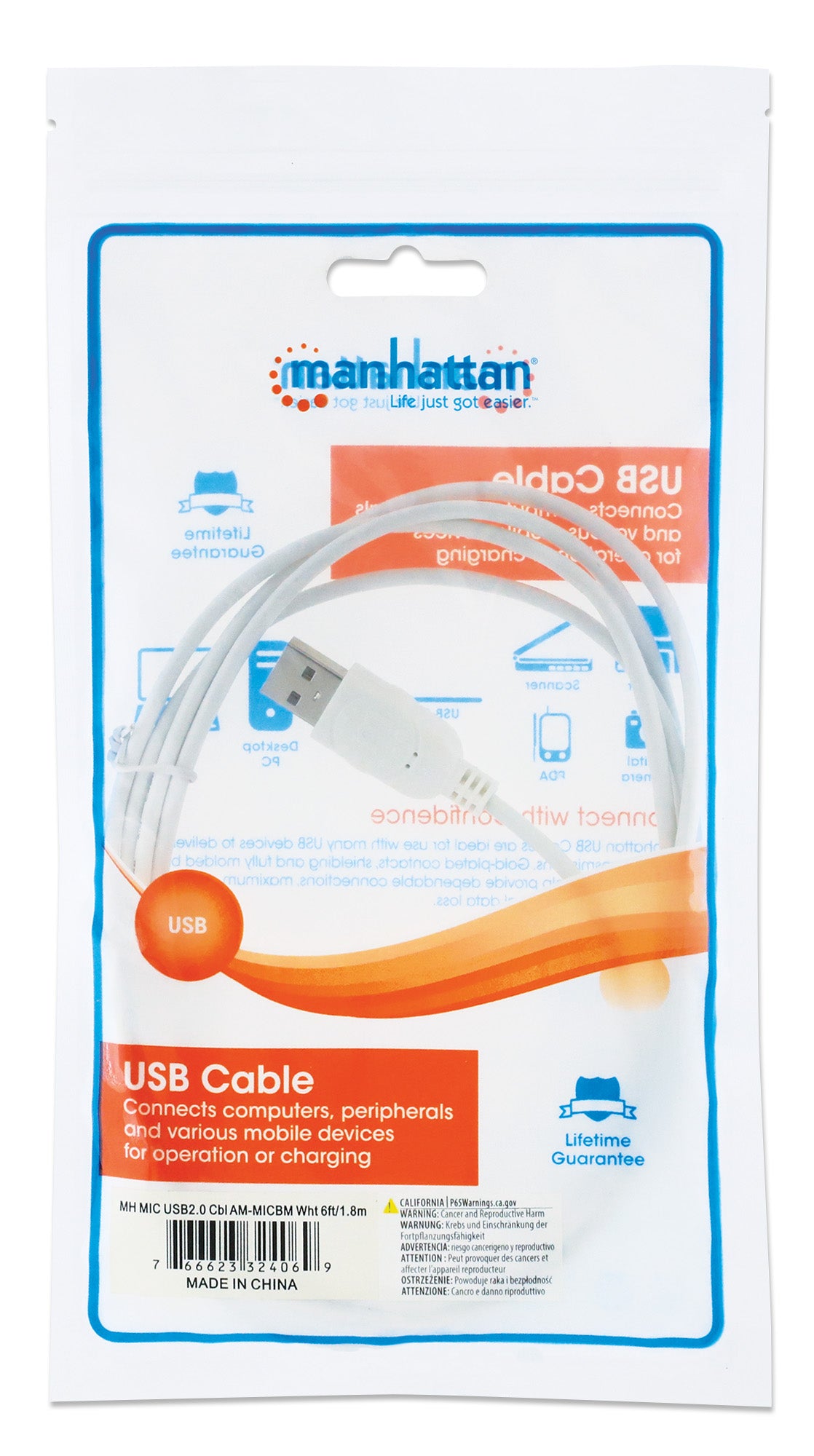 Hi-Speed USB Micro-B Anschlusskabel Packaging Image 2