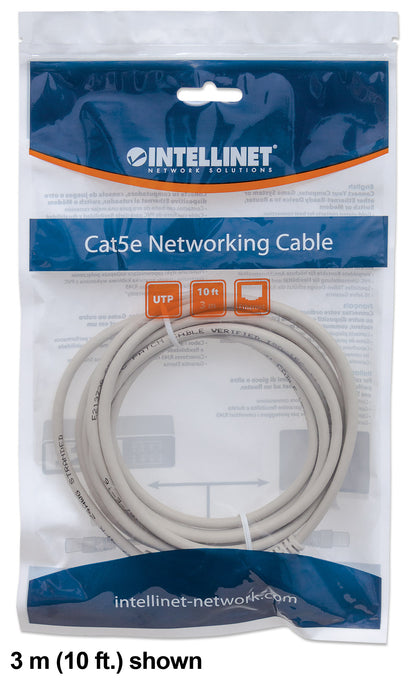 Cat6 U/UTP Netzwerk-Patchkabel, 10 m, grau Packaging Image 2