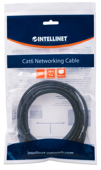 Cat6 U/UTP Netzwerk-Patchkabel, 3 m, schwarz Packaging Image 2