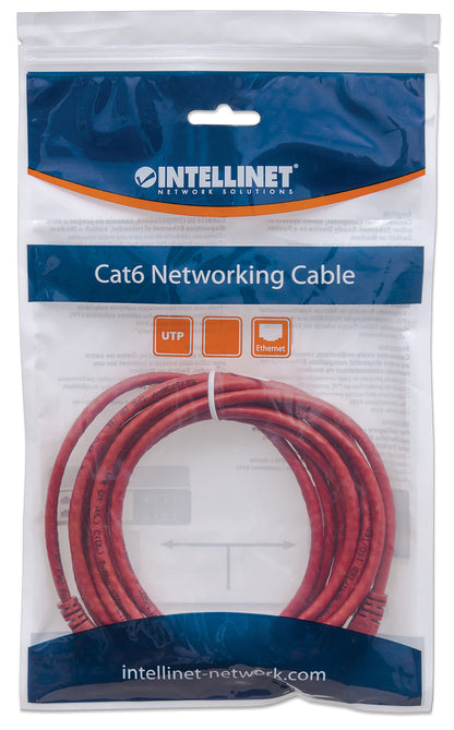 Cat6 U/UTP Netzwerk-Patchkabel, 7,5 m, rot Packaging Image 2