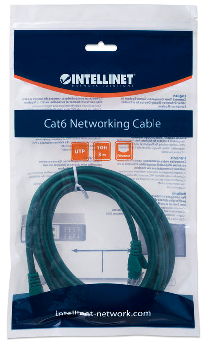 Cat6 U/UTP Netzwerk-Patchkabel, 3 m, grün Packaging Image 2