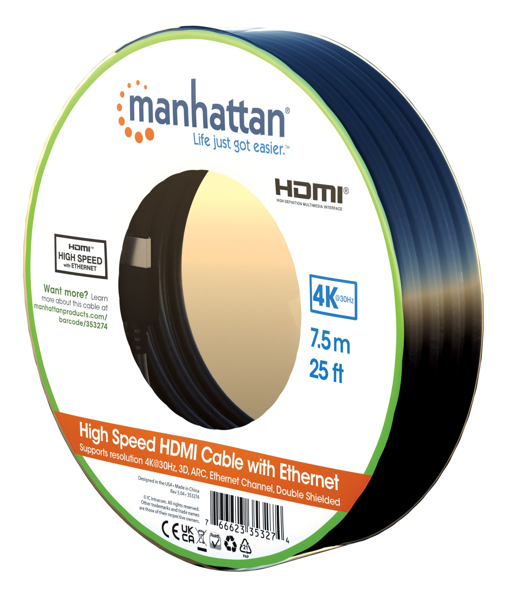 High Speed HDMI-Kabel mit Ethernet-Kanal Packaging Image 2