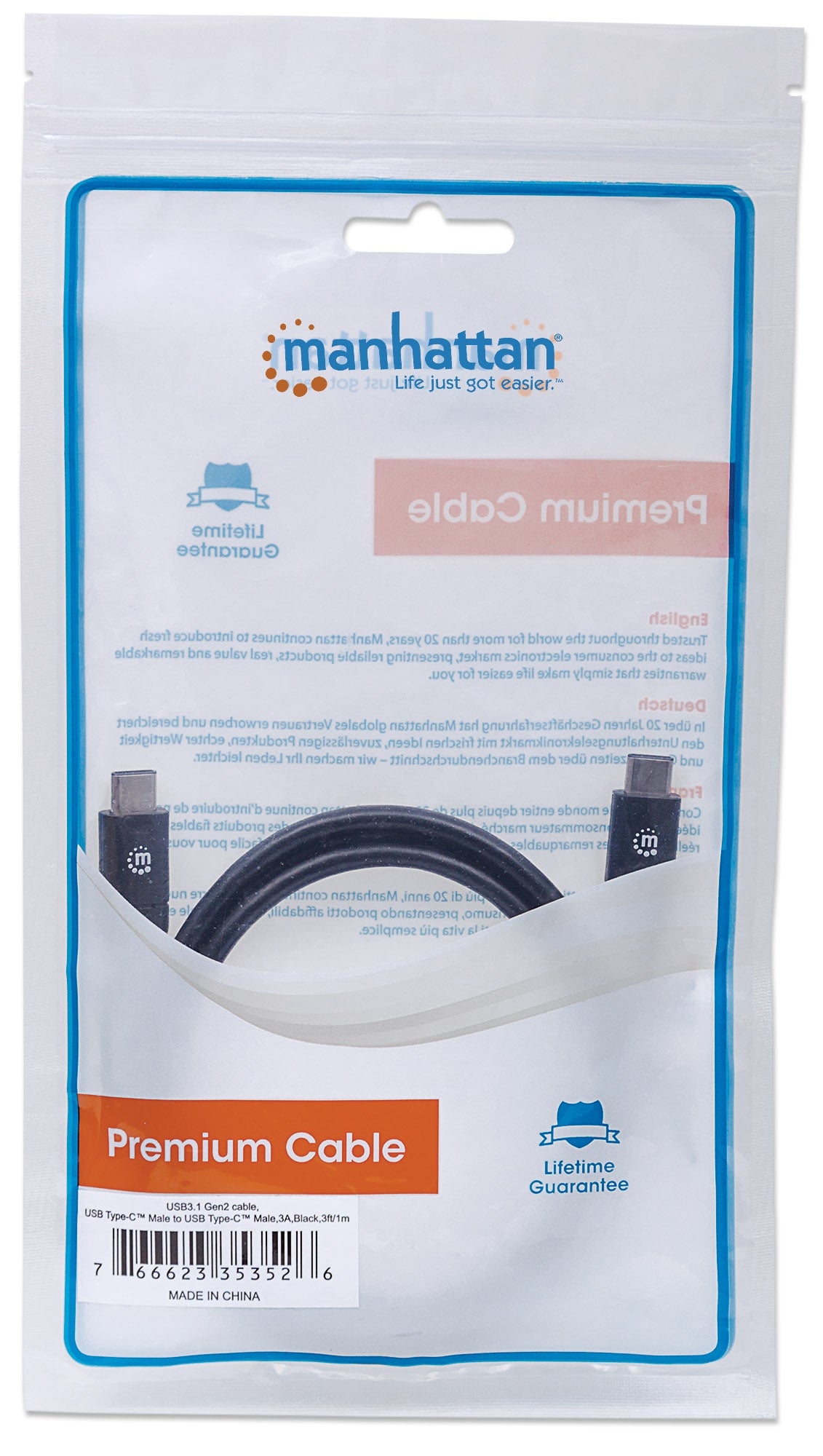 USB 3.2 Gen 2 Typ-C Kabel Packaging Image 2