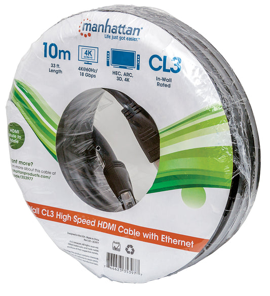 CL3 4K@60Hz High Speed HDMI-Kabel für Wandinstallationen, mit Ethernet, 10 m Packaging Image 2