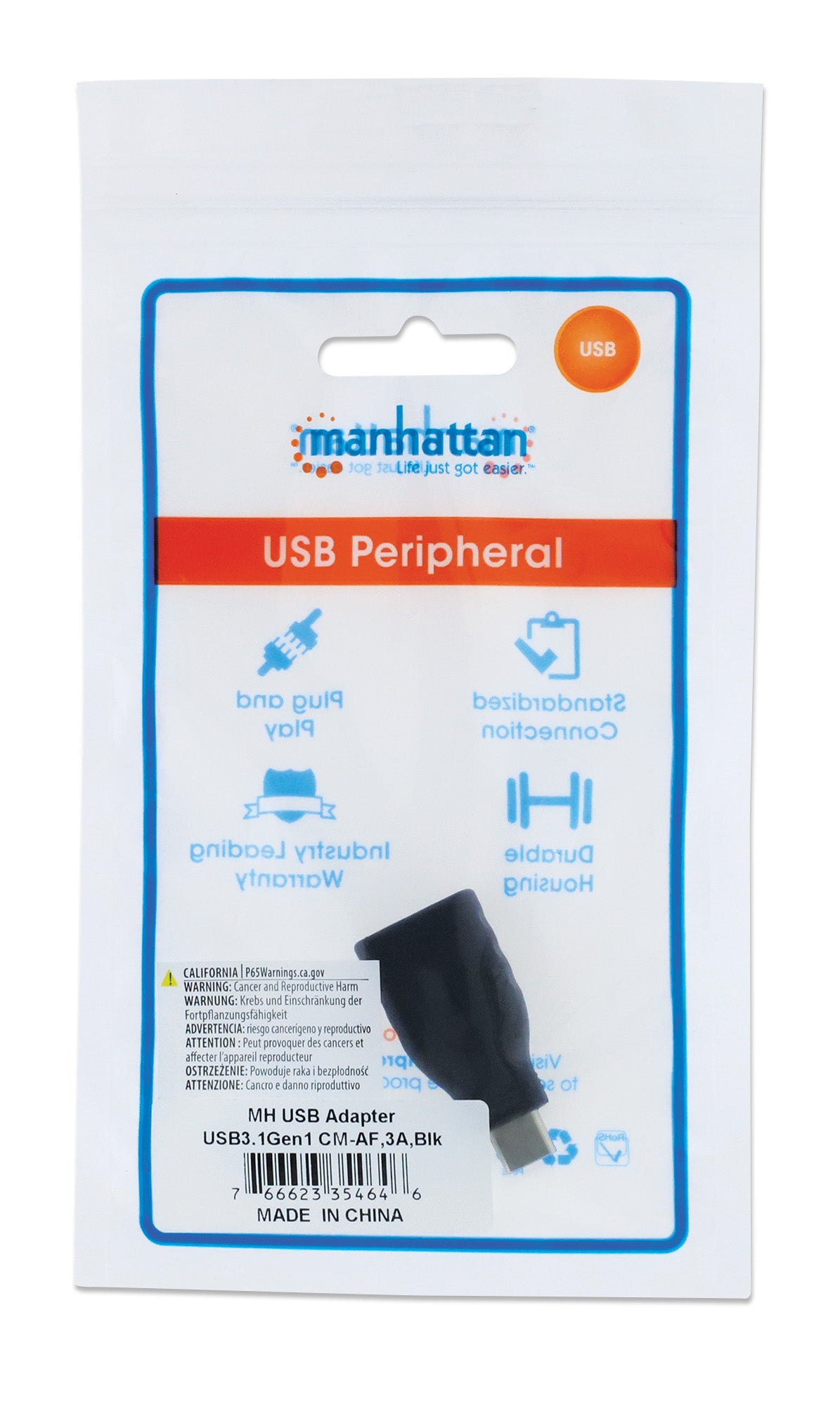 USB-C auf USB-A Adapter Packaging Image 2