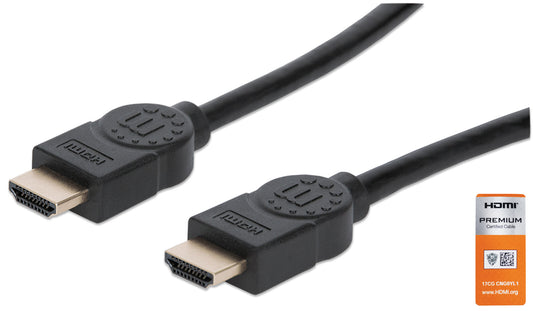 Zertifiziertes Premium High Speed HDMI-Kabel mit Ethernet-Kanal, 1 m Image 1