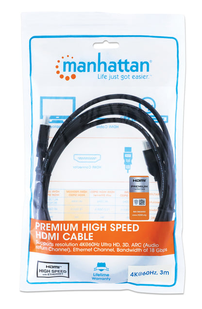 Zertifiziertes Premium High Speed HDMI-Kabel mit Ethernet-Kanal, 3 m Packaging Image 2