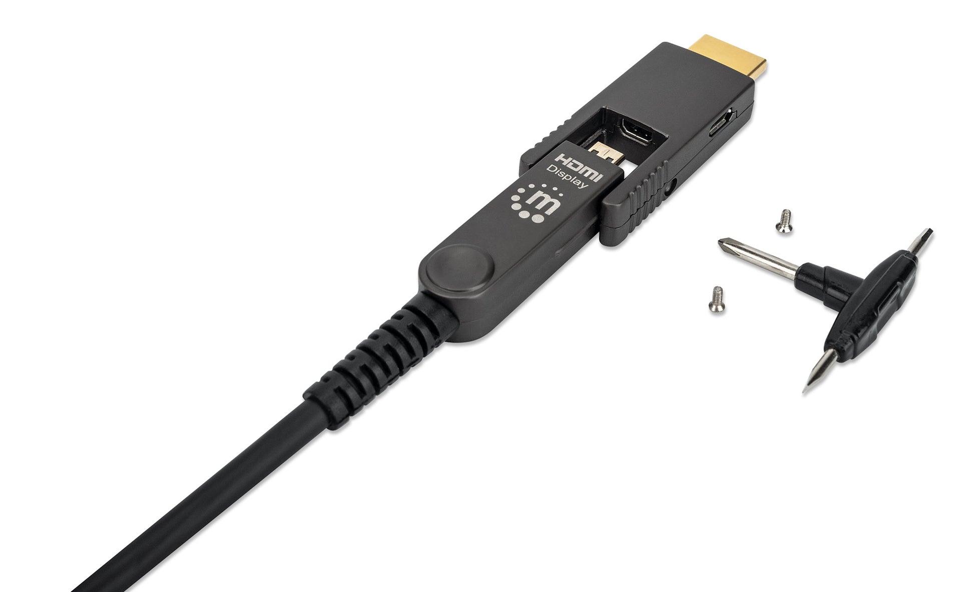 Aktives optisches High Speed HDMI-Glasfaserkabel mit abnehmbarem Stecker, 20 m Image 6