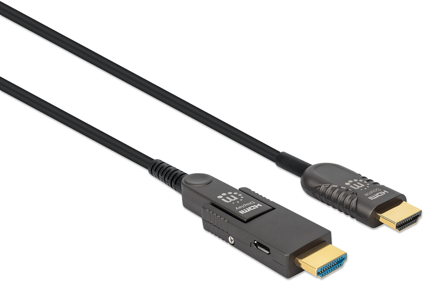 Aktives optisches High Speed HDMI-Glasfaserkabel mit abnehmbarem Stecker, 70 m Image 3