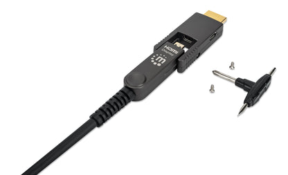 Aktives optisches High Speed HDMI-Glasfaserkabel mit abnehmbarem Stecker, 70 m Image 6