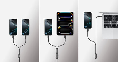 Dual USB-C Ladekabel 100 W, 2 m Image 9