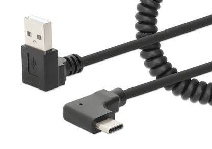 Spiralkabel USB-A auf USB-C Ladekabel Image 1