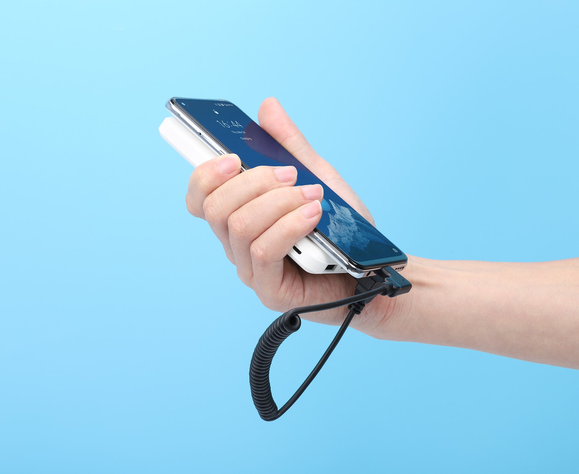 Spiralkabel USB-A auf USB-C Ladekabel Image 5