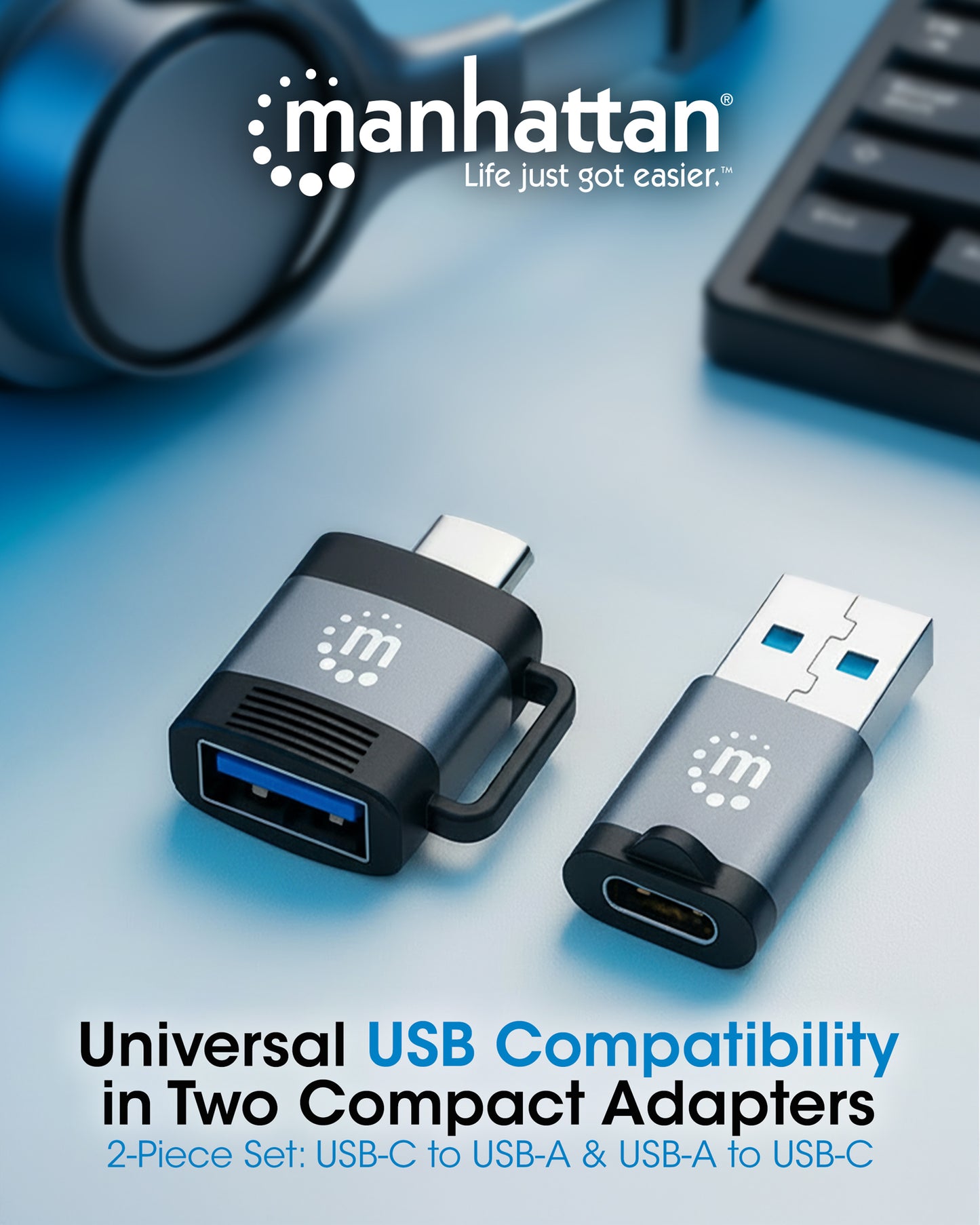 2-teiliges Set: USB-C auf USB-A-Adapter & USB-A auf USB-C-Adapter Image 11