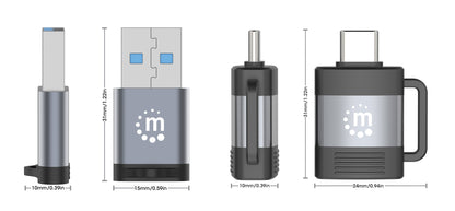 2-teiliges Set: USB-C auf USB-A-Adapter & USB-A auf USB-C-Adapter Image 6