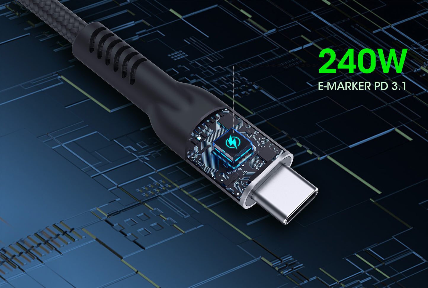 USB4 Typ C 40 Gbit/s 8K Video und 240 W EPR Ladekabel / PD 3.1 Image 11