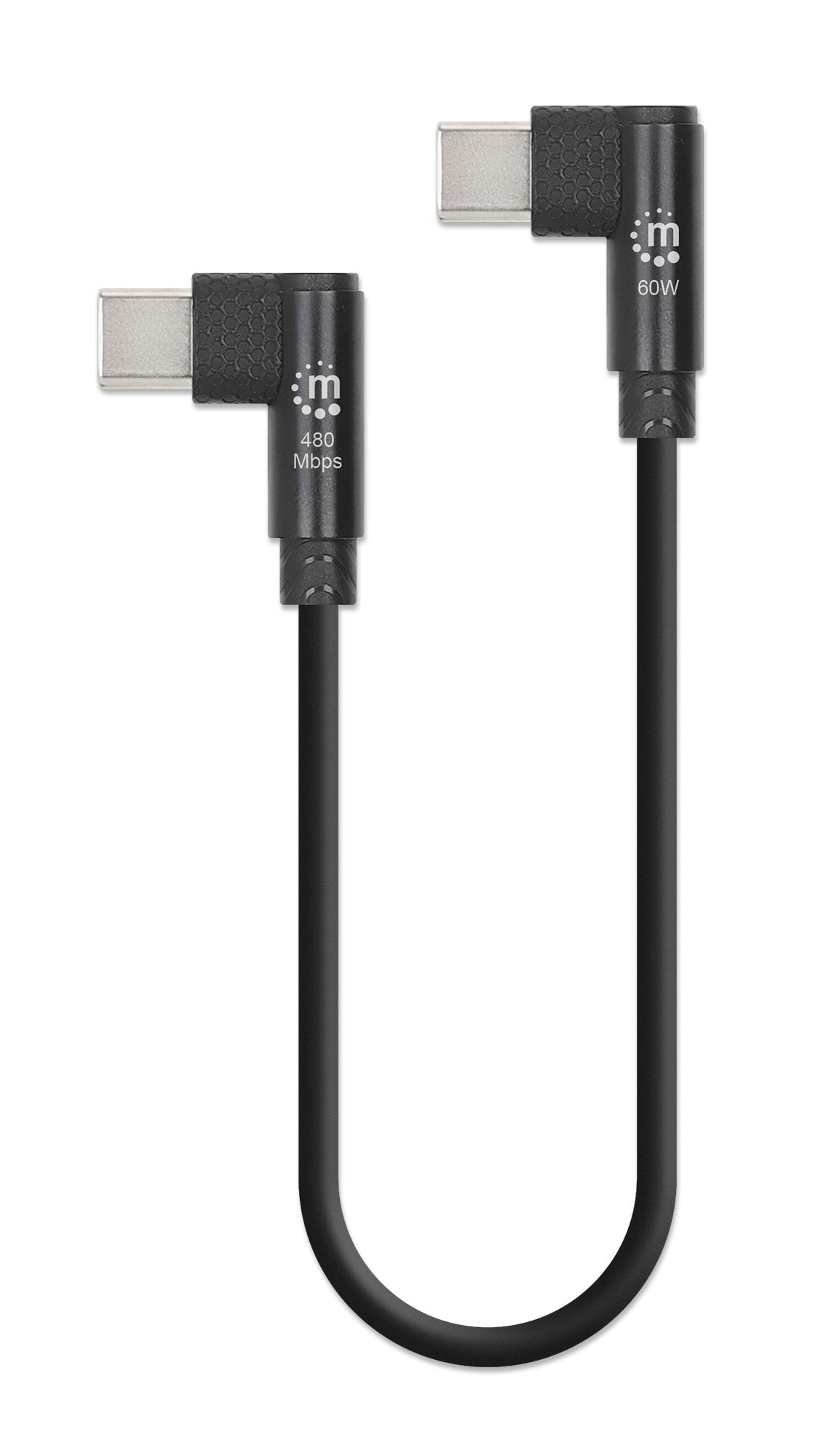 Kurzes USB-C-Ladekabel 60 W, 20 cm, 5er-Pack Image 2
