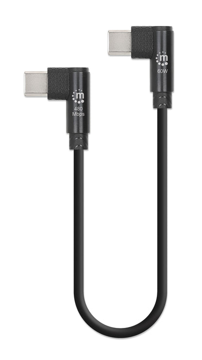 Kurzes USB-C-Ladekabel 60 W, 20 cm, 5er-Pack Image 2
