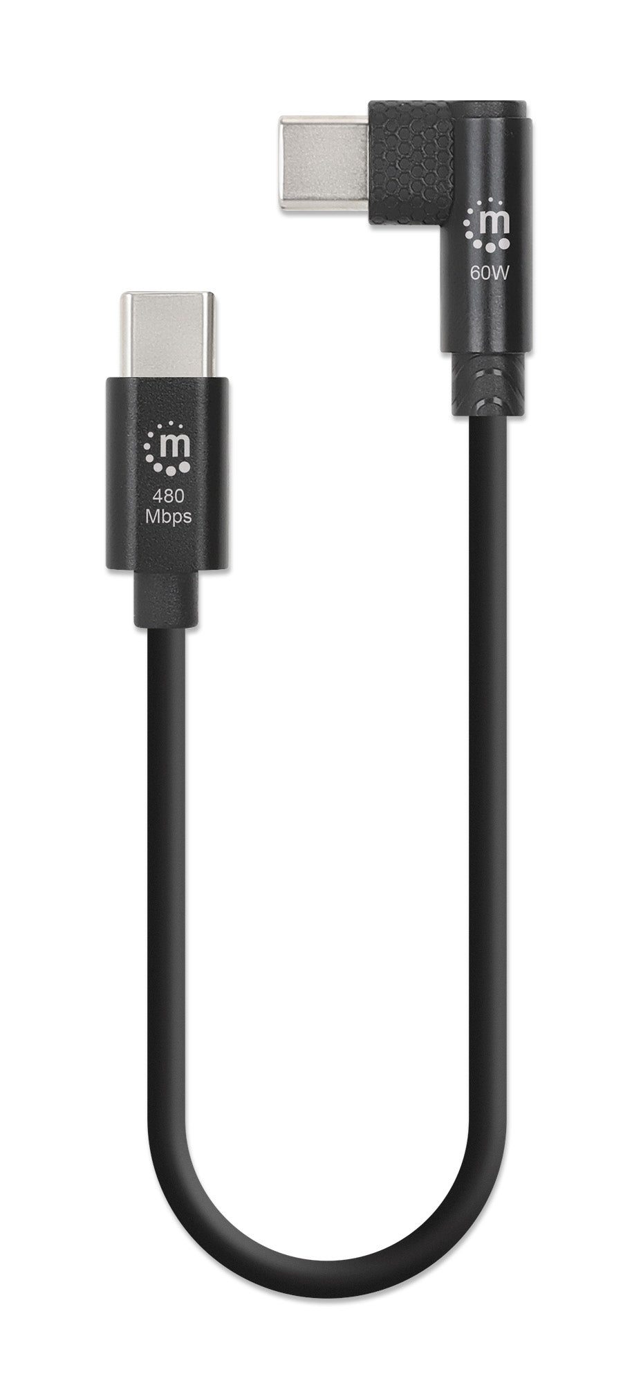 Kurzes USB-C-Ladekabel 60 W, 20 cm, 5er-Pack Image 2