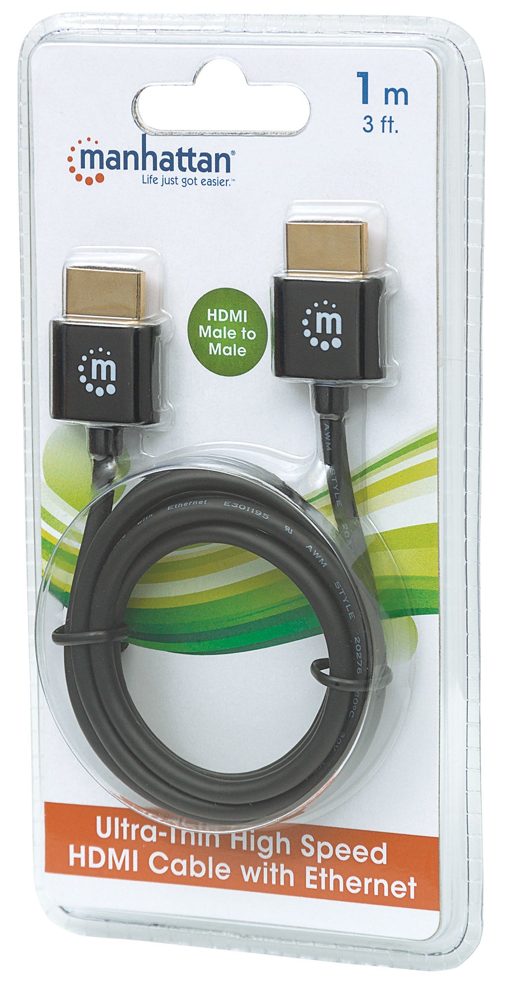 Superdünnes High Speed HDMI-Kabel mit Ethernet-Kanal Packaging Image 2
