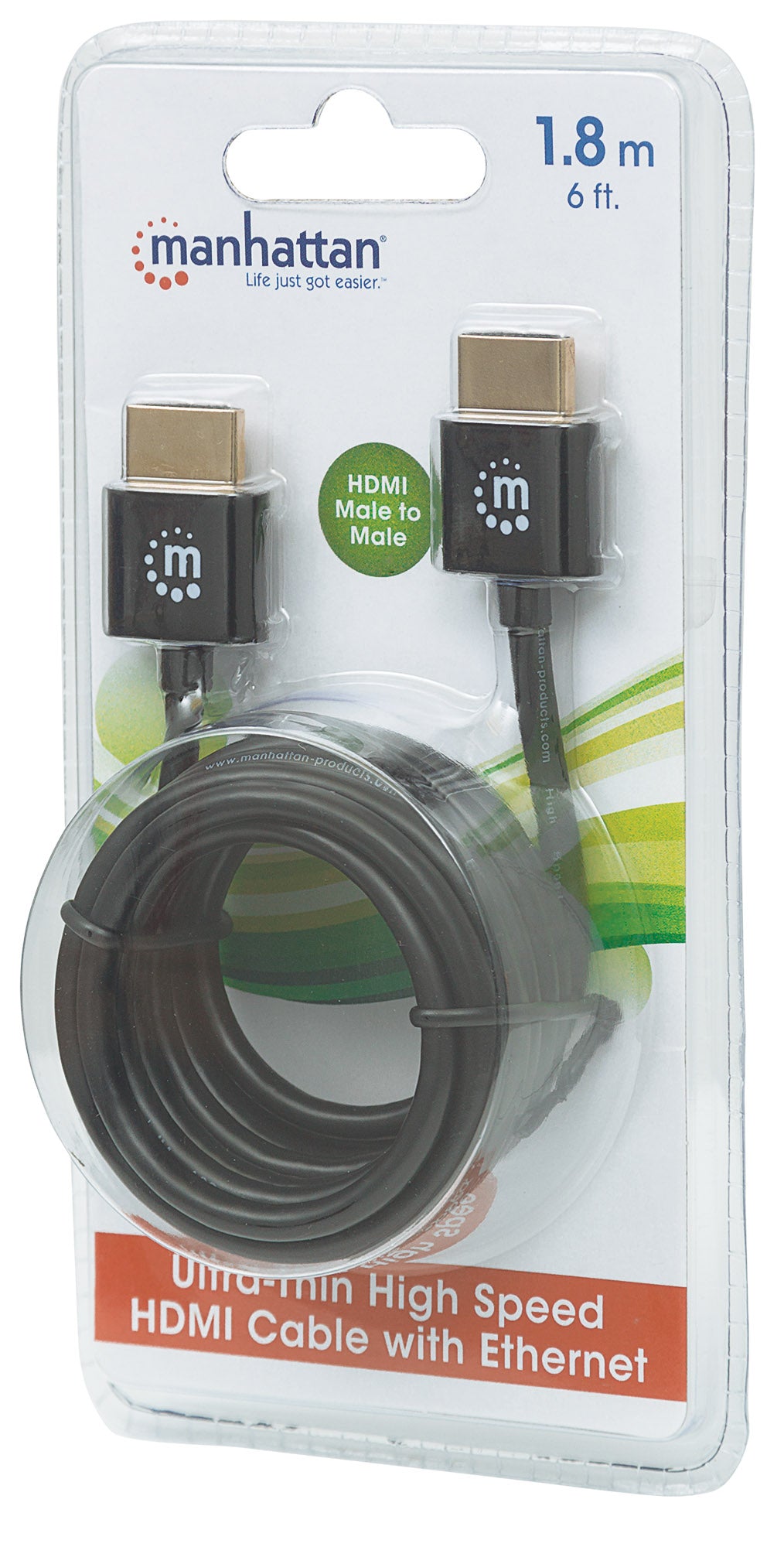 Superdünnes High Speed HDMI-Kabel mit Ethernet-Kanal Packaging Image 2