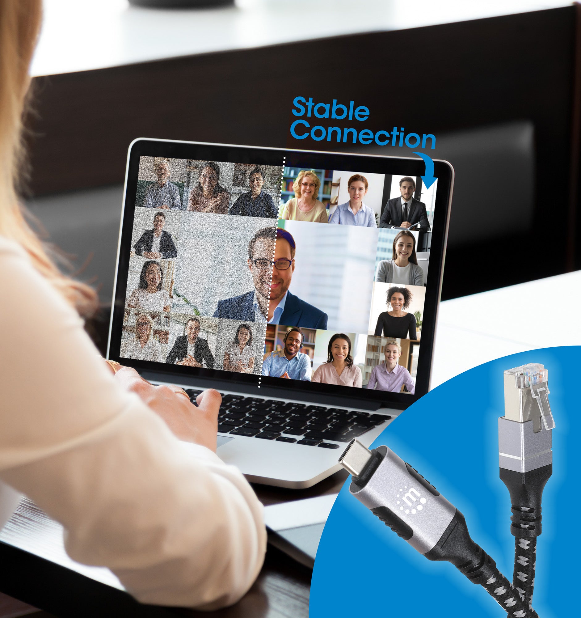 USB-C auf Gigabit Ethernet-Netzwerkkabel, 2 m Image 5