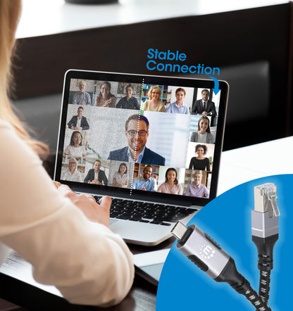 USB-C auf Gigabit Ethernet-Netzwerkkabel, 2 m Image 5