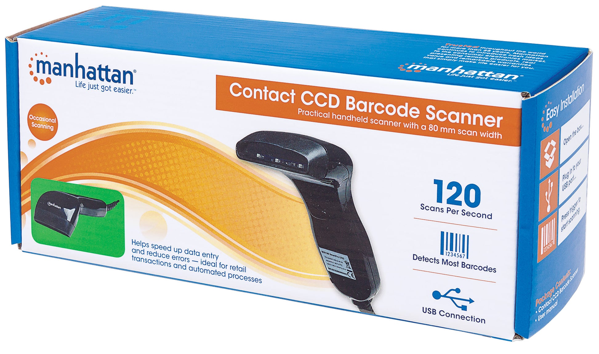 CCD Kontakt-Barcodescanner Packaging Image 2