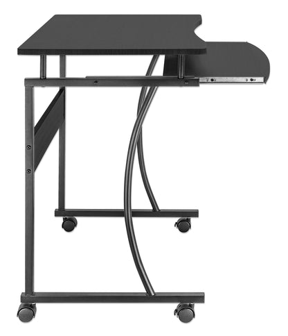 Kompakter Schreibtisch mit ausziehbarer Tastaturablage Image 5