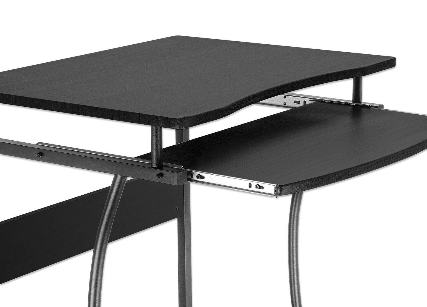 Kompakter Schreibtisch mit ausziehbarer Tastaturablage Image 7