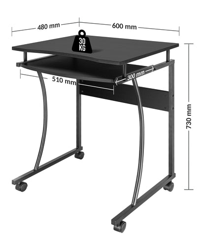 Kompakter Schreibtisch mit ausziehbarer Tastaturablage Image 9