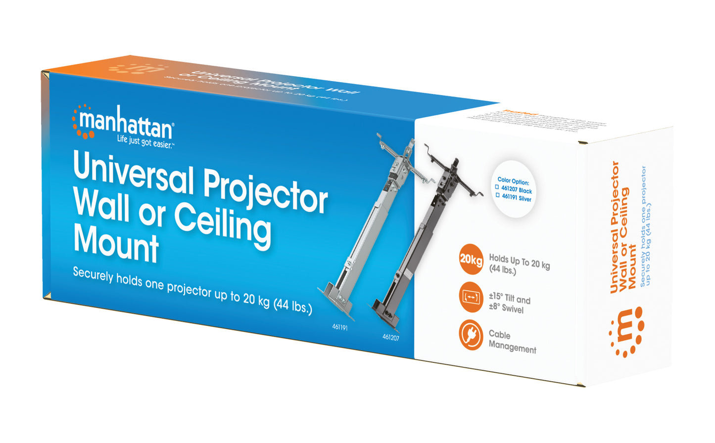 Decken- und Wandhalterung für Beamer, vollbeweglich Packaging Image 2