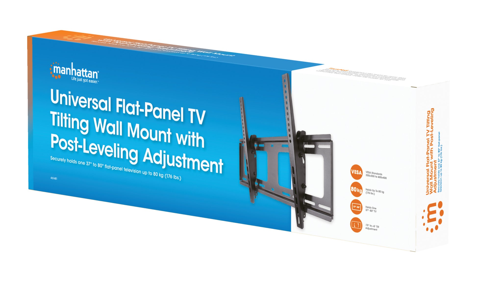 TV-Wandhalterung für 37 bis 80 Zoll, neigbar Packaging Image 2