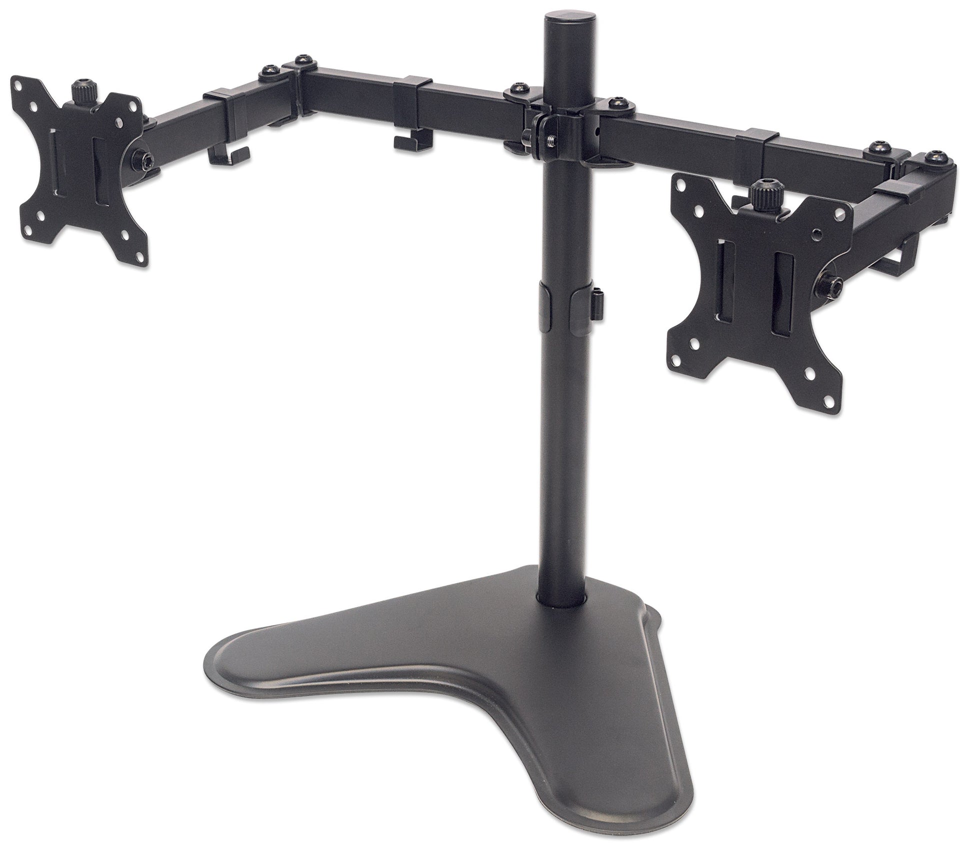 Tischhalterung mit Standfuß für zwei Monitore von 17 bis 32 Zoll Image 1