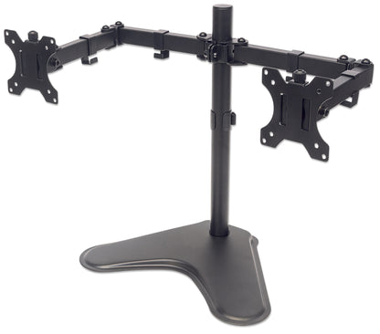 Tischhalterung mit Standfuß für zwei Monitore von 17 bis 32 Zoll Image 1