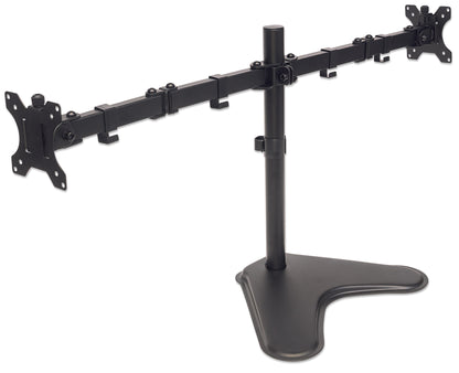 Tischhalterung mit Standfuß für zwei Monitore von 17 bis 32 Zoll Image 3