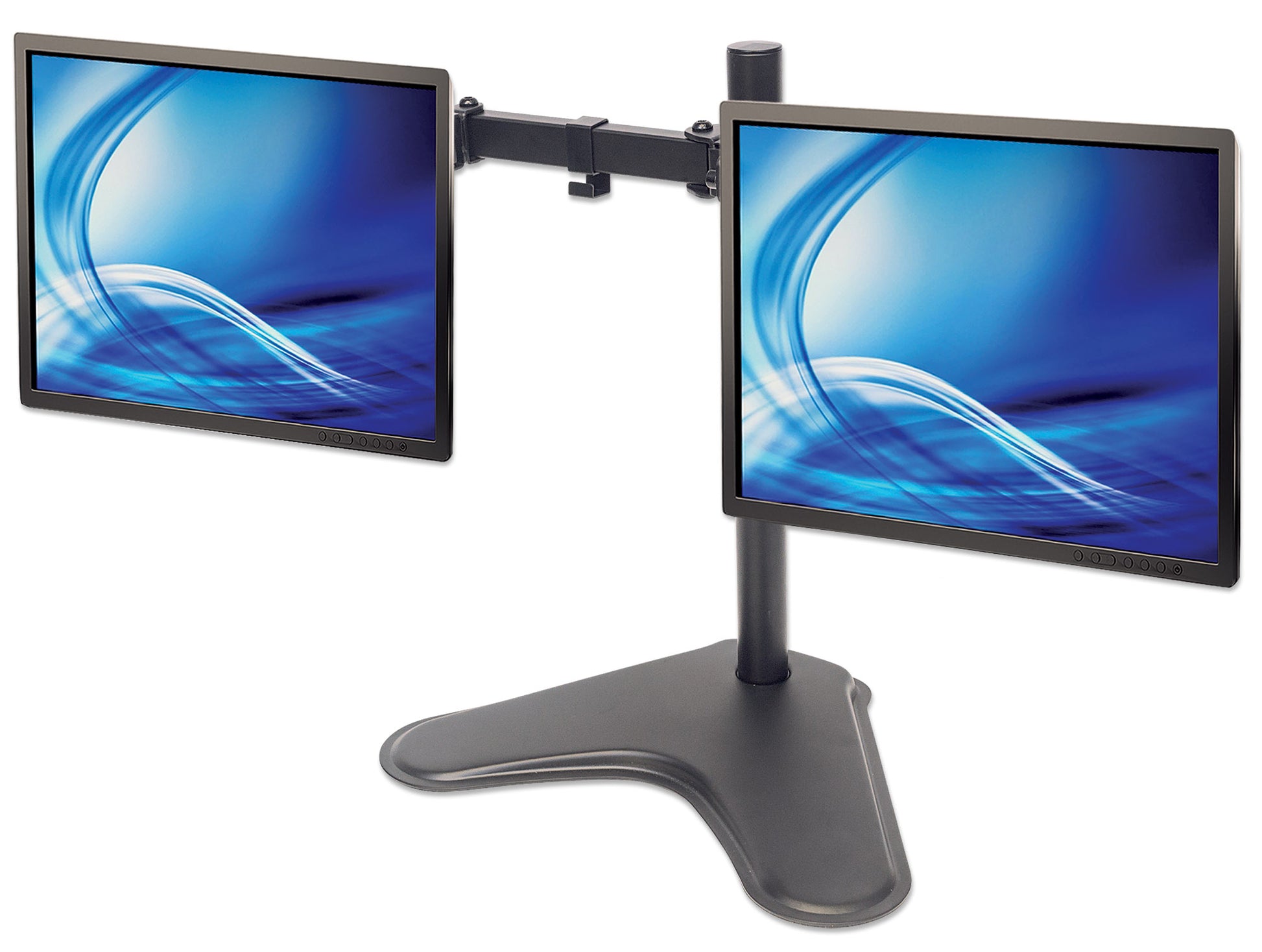 Tischhalterung mit Standfuß für zwei Monitore von 17 bis 32 Zoll Image 5
