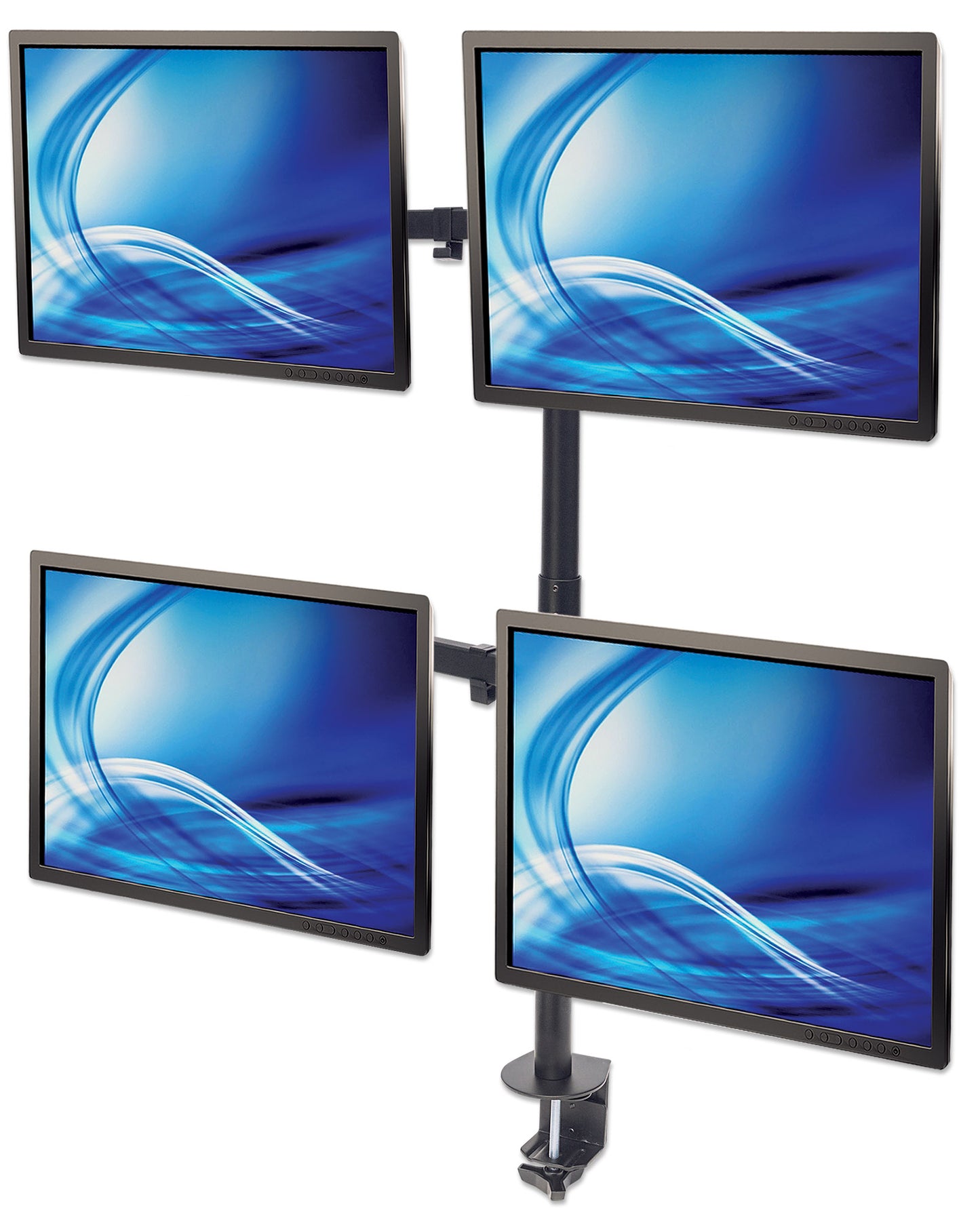 Tischhalterung für vier Monitore von 17 bis 32 Zoll Image 4