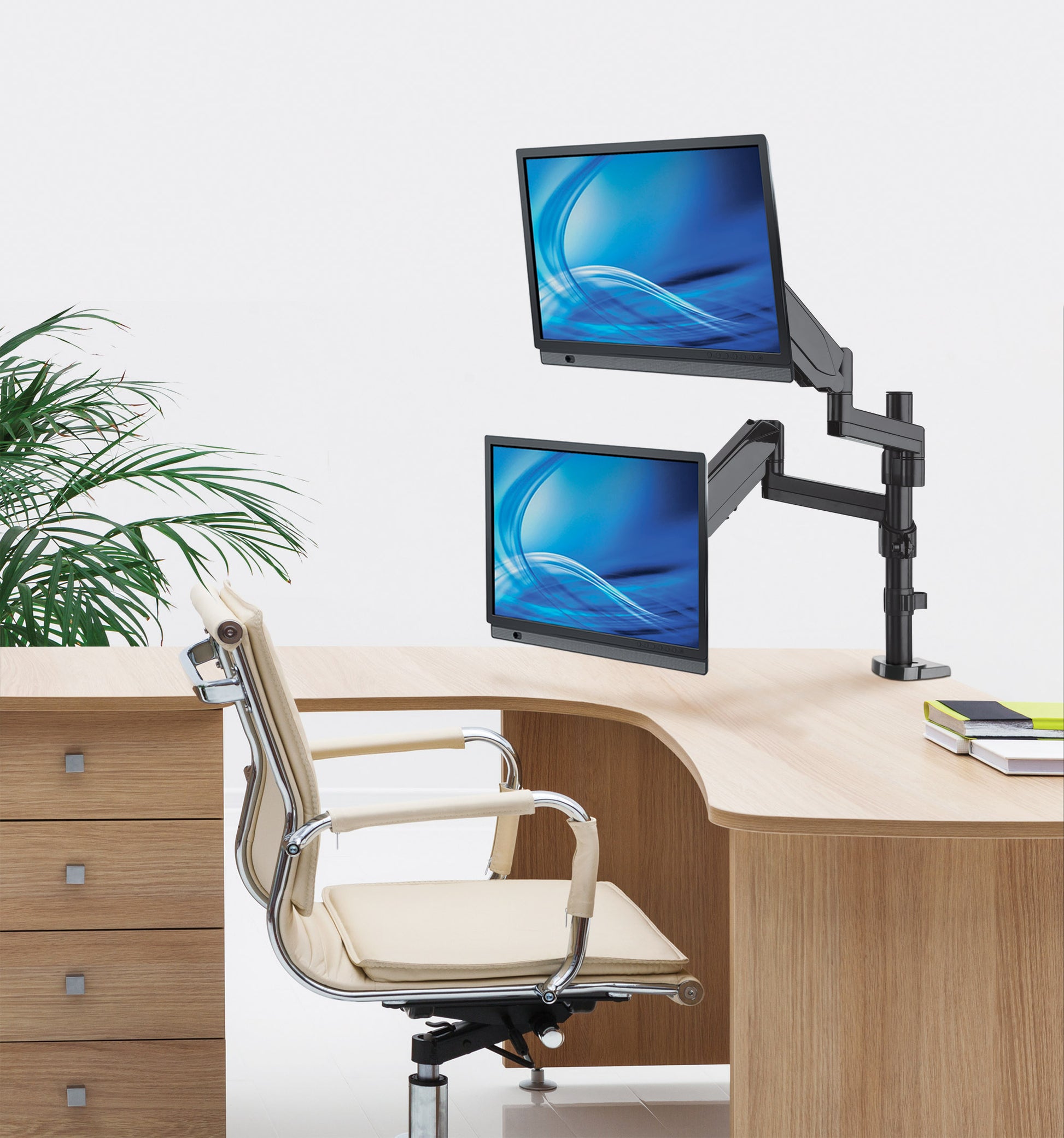 Tischhalterung für zwei Monitore von 17 bis 32 Zoll Image 7