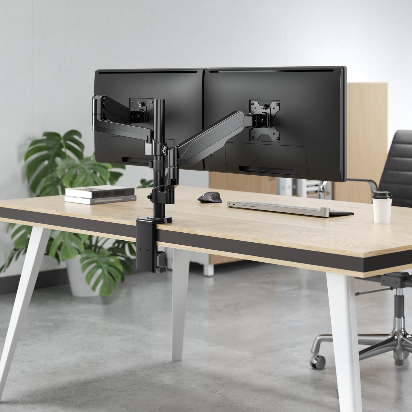 Tischhalterung für zwei Monitore von 17 bis 32 Zoll Image 8