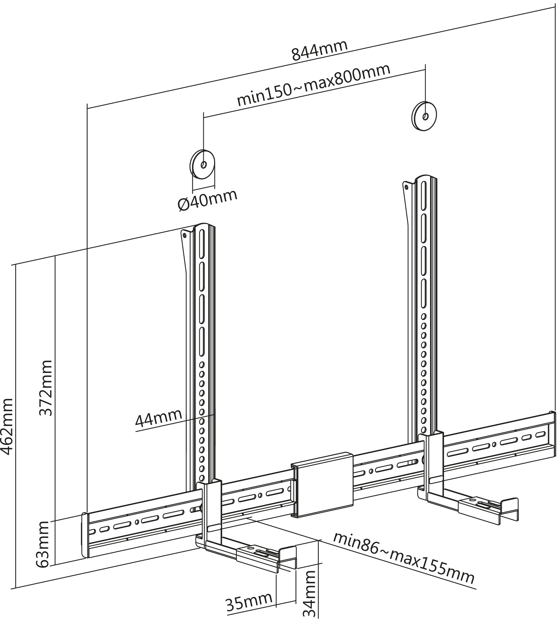 Universelle Soundbar-Halterung Image 15