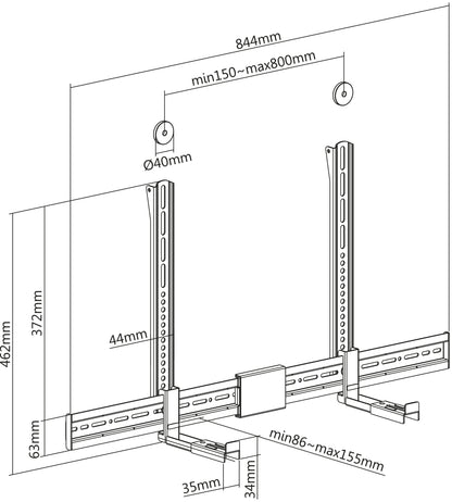 Universelle Soundbar-Halterung Image 15