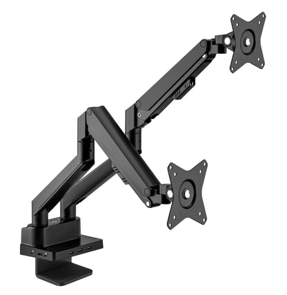 Tischhalterung mit Gasdruckfeder für zwei Monitore & Dockingstation Image 11