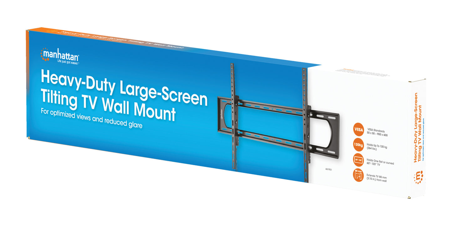 TV-Wandhalterung für 60 bis 120 Zoll, neigbar Packaging Image 2
