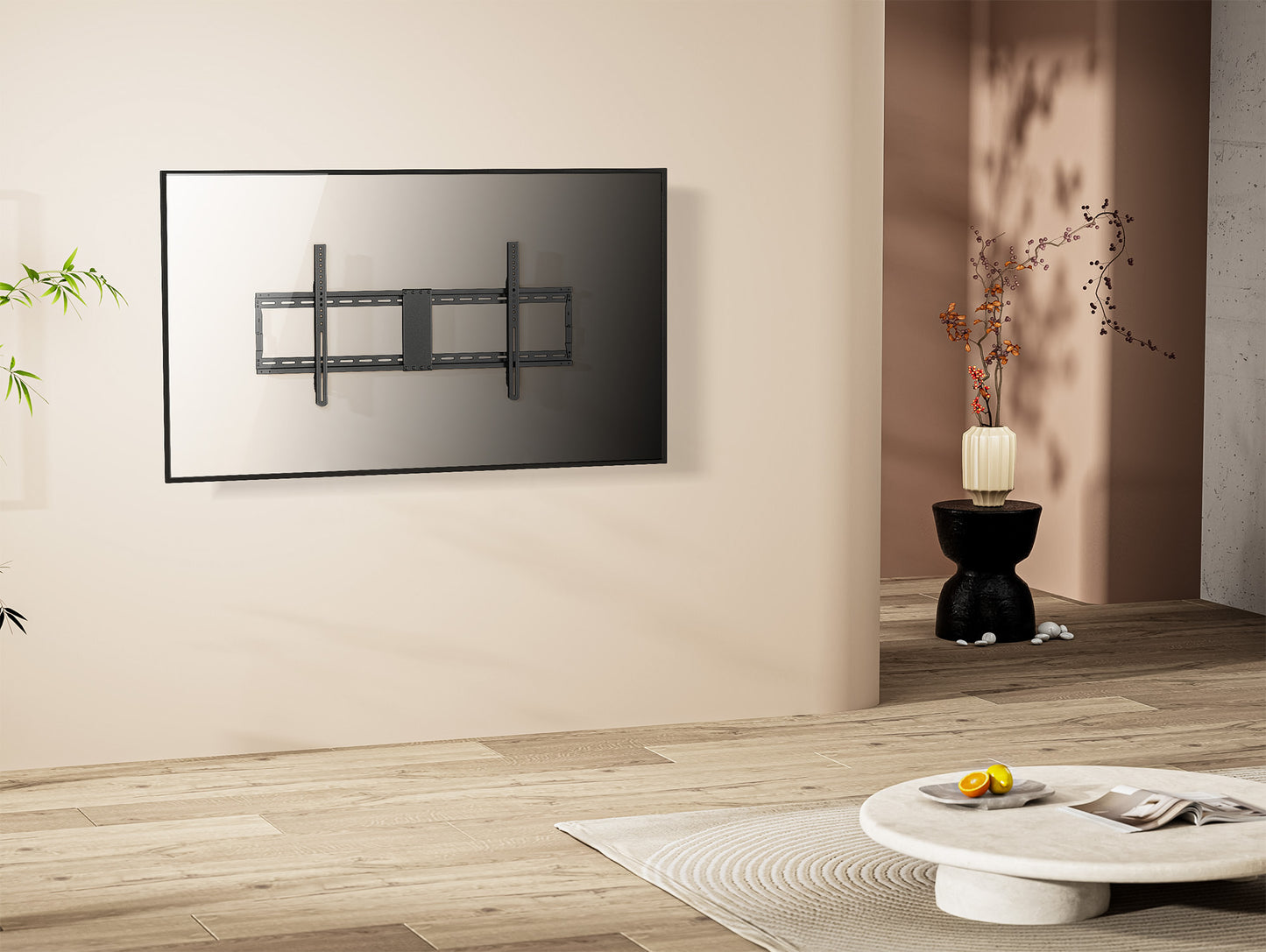 Ultraflache TV-Wandhalterung für 43 bis 100 Zoll, starr Image 9