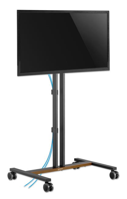 Kompakter TV-Ständer auf Rollen / Standfuß für 34 bis 55 Zoll, neigbar und höhenverstellbar Image 12