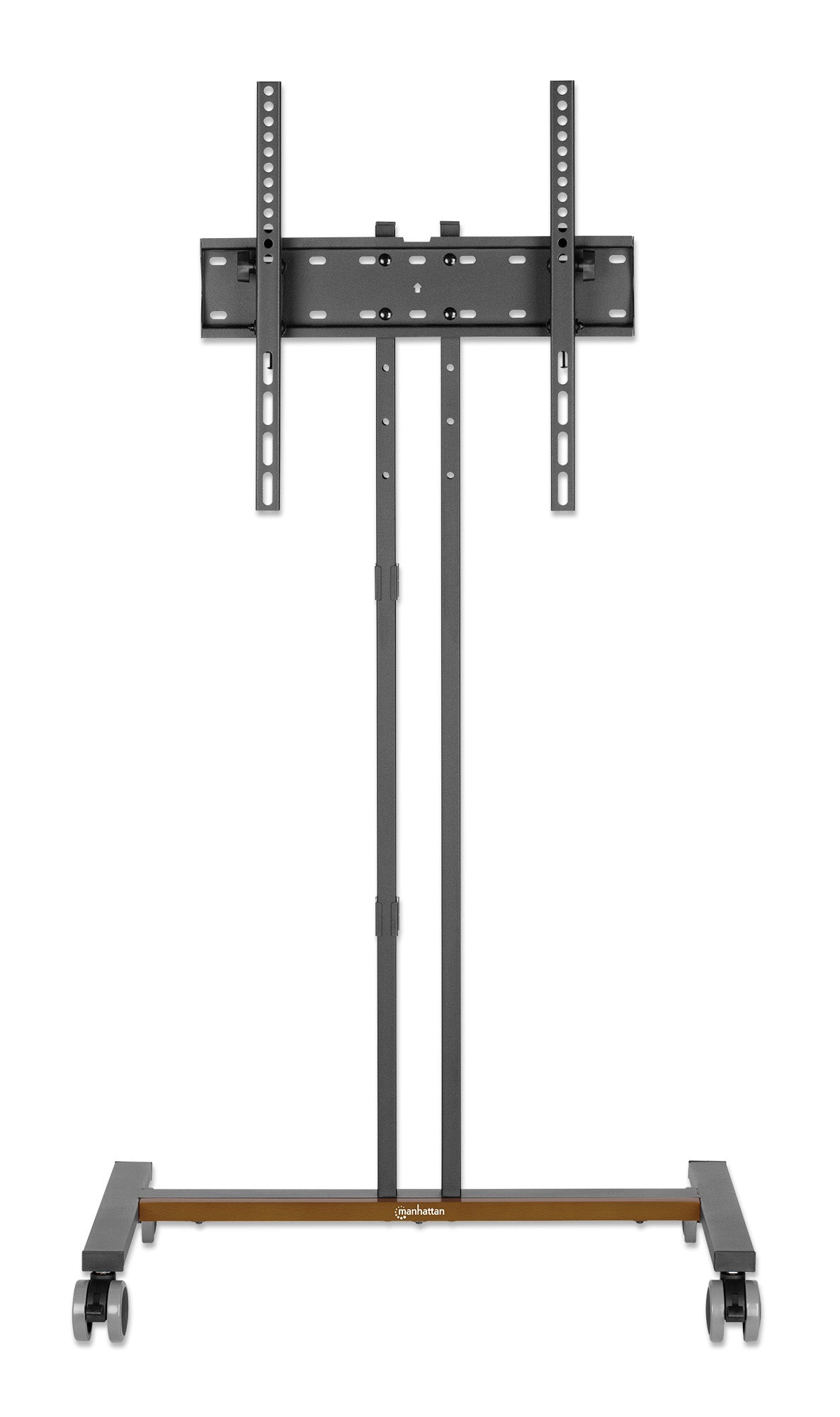 Kompakter TV-Ständer auf Rollen / Standfuß für 34 bis 55 Zoll, neigbar und höhenverstellbar Image 6