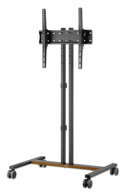 Kompakter TV-Ständer auf Rollen / Standfuß für 34 bis 55 Zoll, neigbar und höhenverstellbar Image 1