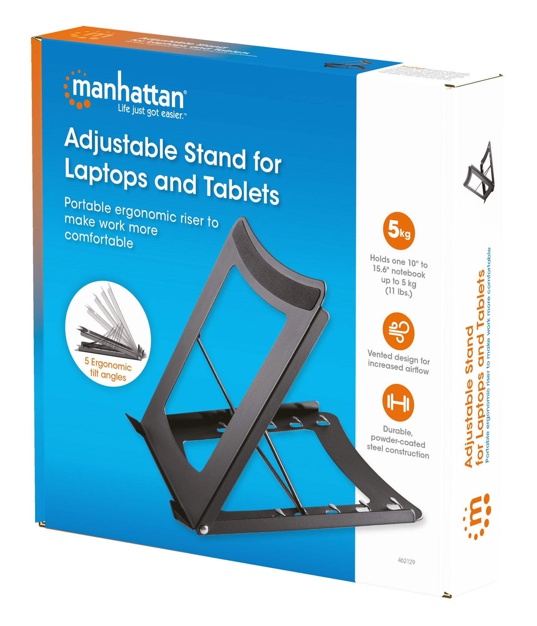 Höhenverstellbarer Ständer für Laptop und Tablet Packaging Image 2