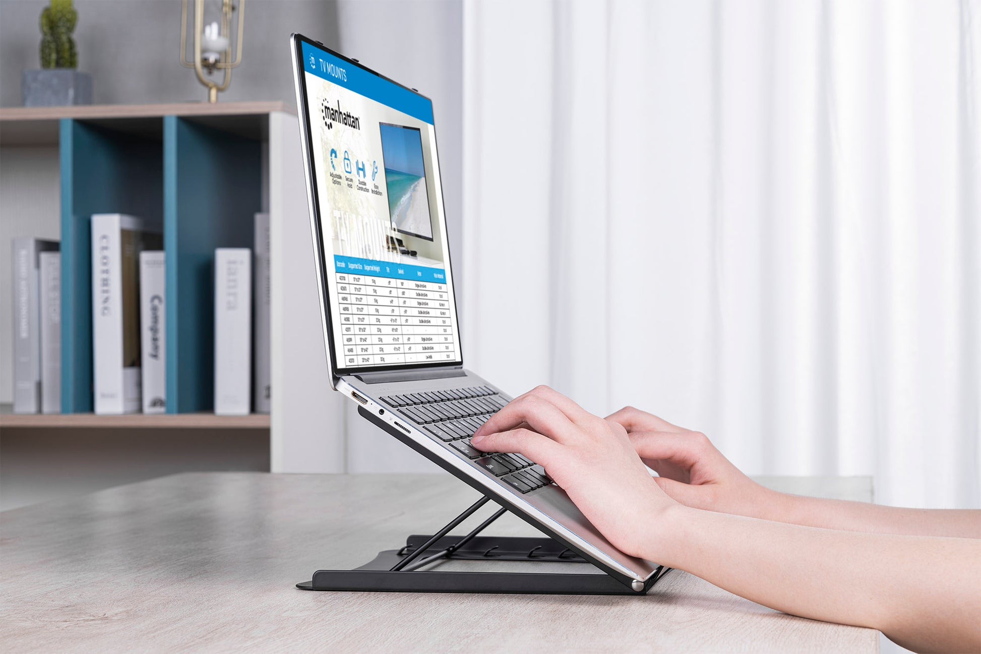 Höhenverstellbarer Ständer für Laptop und Tablet Image 14